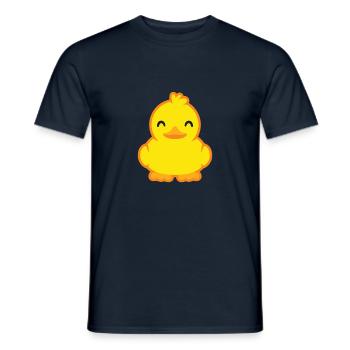 Sweet duck in yellow - Men's T-Shirt - navy - Front - AI Model Male 178 light (178cm)