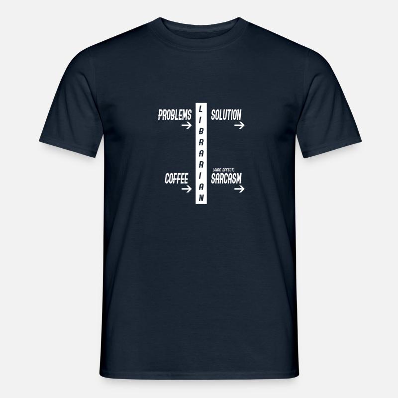 Librarian Sarkasmus - Männer T-Shirt - Navy