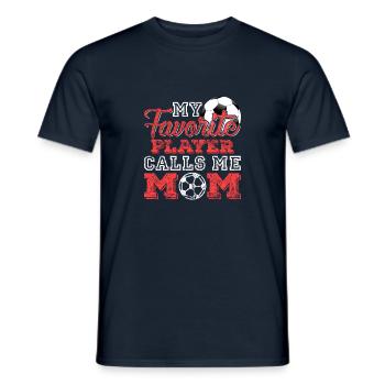 Mon joueur préféré m'appelle maman cadeau - T-shirt homme - marine - Devant - AI Model Male 178 light (178cm)