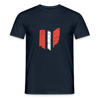 Ohio Cleveland Football Américain Cadeau - T-shirt homme - marine - Devant - AI Model Male 178 light (178cm)