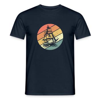 pirate - T-shirt homme - marine - Devant - AI Model Male 178 light (178cm)
