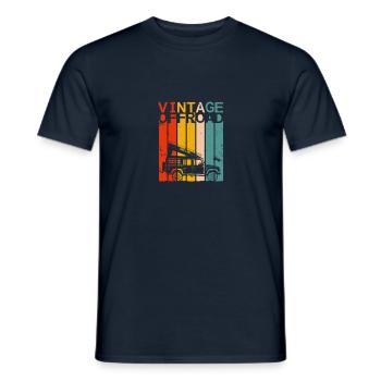 Vintage Offroad - Angular off-road vehicle | Retro - Men's T-Shirt - navy - Front - AI Model Male 178 light (178cm)