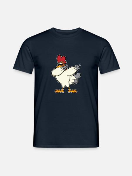 Cadeau drôle d'amant animal de poulet coq poulet - T-shirt homme - marine
