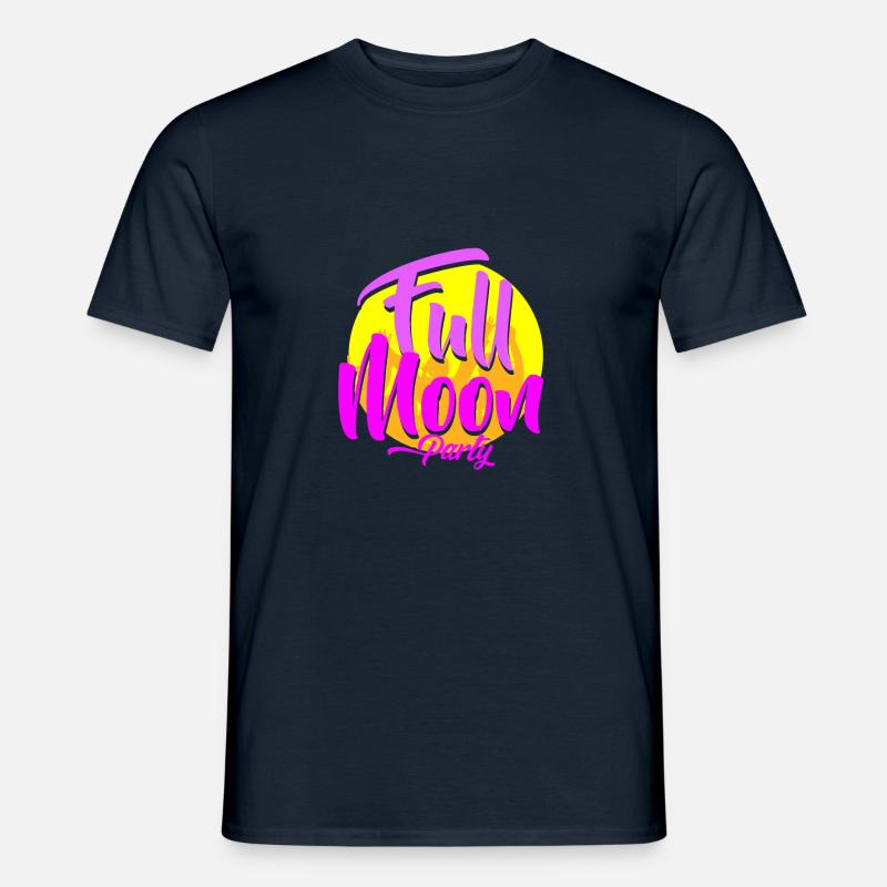Full Moon Party - Männer T-Shirt - Navy