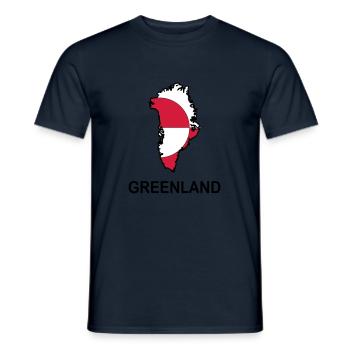 greenland - Men's T-Shirt - navy - Front - AI Model Male 178 light (178cm)