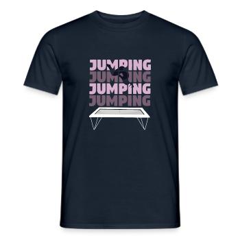 Trampoline - T-shirt homme - marine - Devant - AI Model Male 178 light (178cm)
