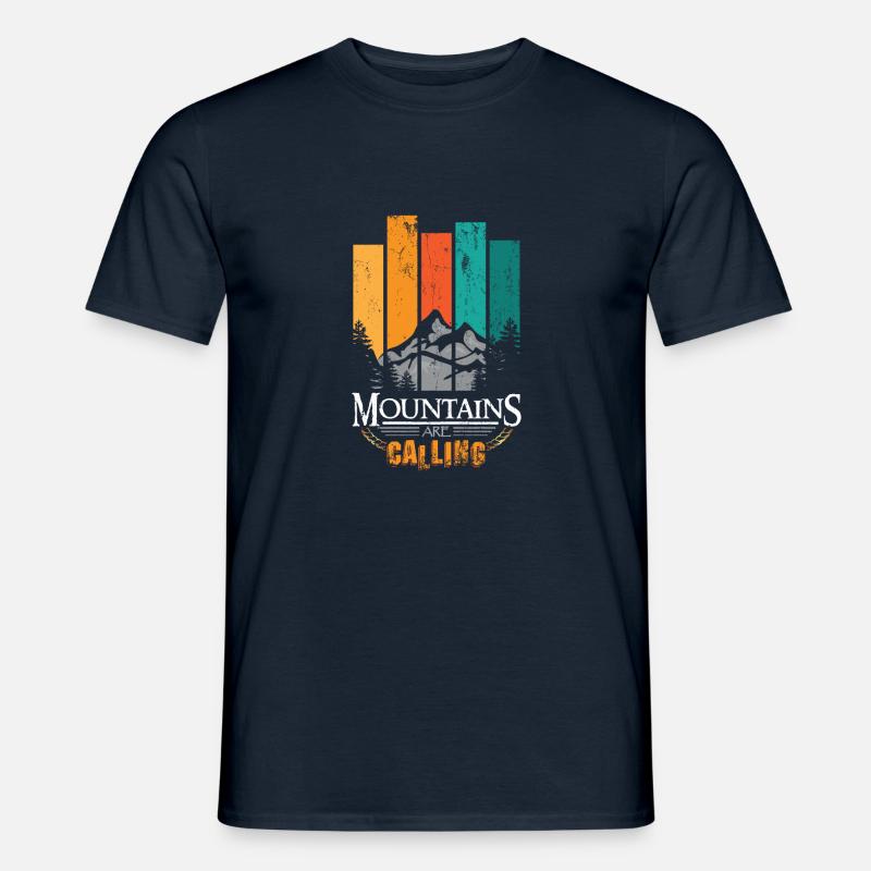 Mountain - Männer T-Shirt - Navy