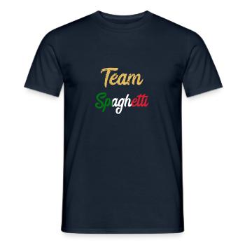 Team Spaghetti Koch Pasta Nudeln Italienische Köch - Männer T-Shirt - Navy - Vorne - AI Model Male 178 light (178cm)