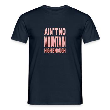 Aint No Mountain High Enoughmotown Hoodiemotown PR - T-shirt homme - marine - Devant - AI Model Male 178 light (178cm)