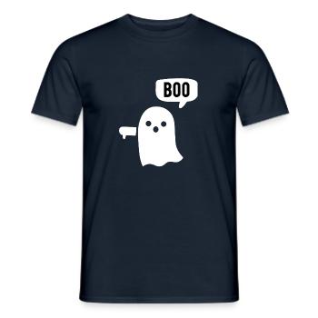 boo ghost thumbs down - Men's T-Shirt - navy - Front - AI Model Male 178 light (178cm)