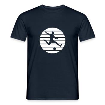 Marquez comme un pro: T-shirt avec logo de joueur de football - T-shirt homme - marine - Devant - AI Model Male 178 light (178cm)