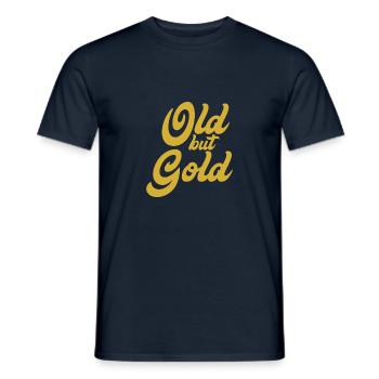 Old but Gold - Männer T-Shirt - Navy - Vorne - AI Model Male 178 light (178cm)