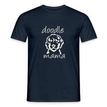 Golden Doodle Mama - Men's T-Shirt - navy - Front - AI Model Male 178 light (178cm)