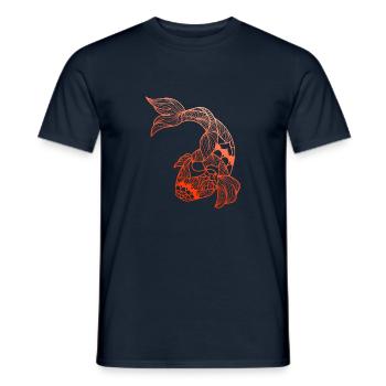 Koi - T-shirt homme - marine - Devant - AI Model Male 178 light (178cm)