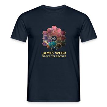 jwst James Webb Space Telescope - Men's T-Shirt - navy - Front - AI Model Male 178 light (178cm)