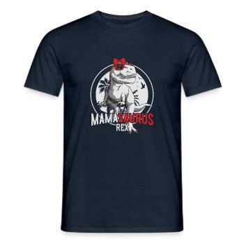 Mamasaurus Maman Dinosaure Cadeau Fête des Mères - T-shirt homme - marine - Devant - AI Model Male 178 light (178cm)