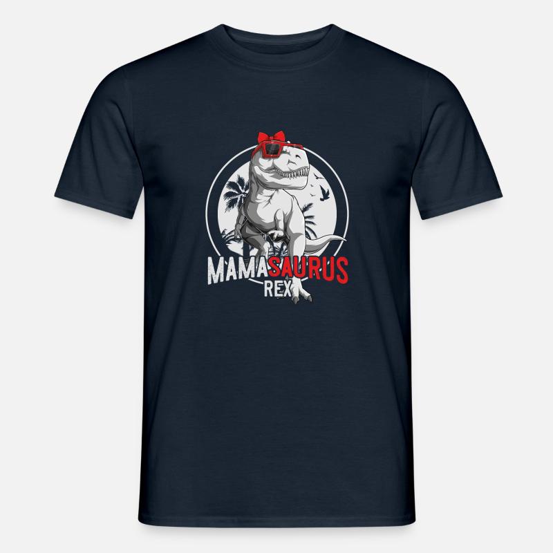Mamasaurus Mama Dinosaurier Muttertag Geschenk - Männer T-Shirt - Navy