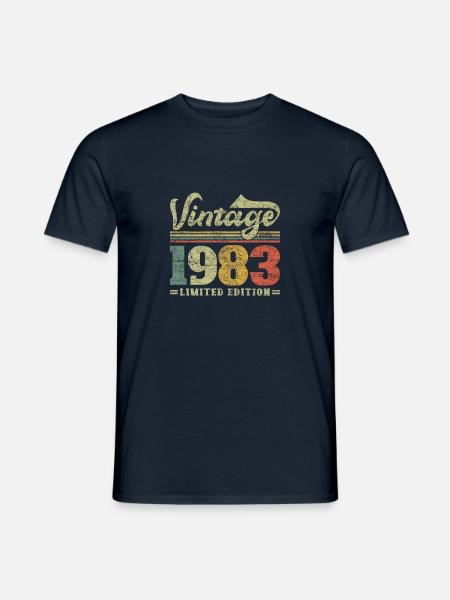 Vintage 1983 Limited Edition - Männer T-Shirt - Navy