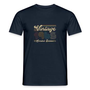 Vintage 1965 Limited Edition - Männer T-Shirt - Navy - Vorne - AI Model Male 178 light (178cm)
