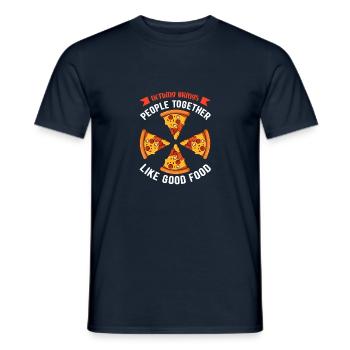 nothing brings people together like good food - Men's T-Shirt - navy - Front - AI Model Male 178 light (178cm)