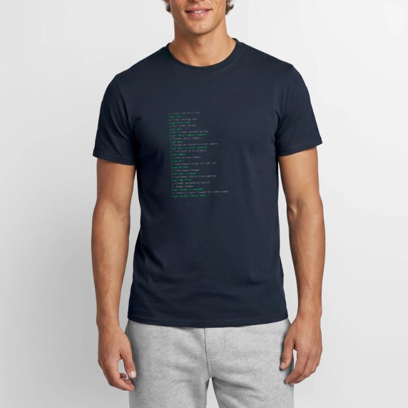 Commandes Git T-shirt homme