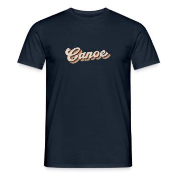 Canoe Canoeing Retro Vintage Canoe - Männer T-Shirt - Navy - Vorne - AI Model Male 178 light (178cm)