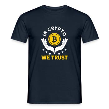 Crypto - T-shirt homme - marine - Devant - AI Model Male 178 light (178cm)