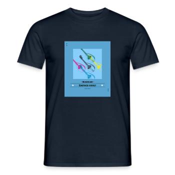 Mandoline - Einfach cool - Männer T-Shirt - Navy - Vorne - AI Model Male 178 light (178cm)