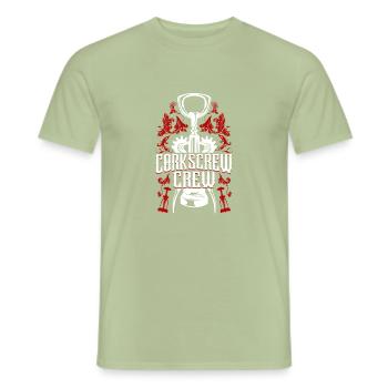 Sommelier Wine Drinking Tasting - Männer T-Shirt - Sage - Vorne - AI Model Male 178 light (178cm)