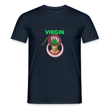 Virgin1 - Männer T-Shirt - Navy - Vorne - AI Model Male 178 light (178cm)