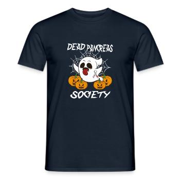 Dead Pancreas Society Diabetes Awareness Halloween - Men's T-Shirt - navy - Front - AI Model Male 178 light (178cm)