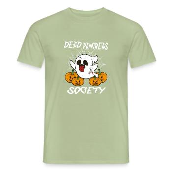 Dead Pancreas Society Diabetes Awareness Halloween - Men's T-Shirt - sage - Front - AI Model Male 178 light (178cm)