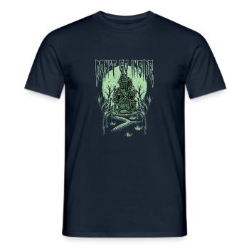 Don't Go Inside Halloween Costume Funny Scary Haun - Men's T-Shirt - navy - Front - AI Model Male 178 light (178cm)