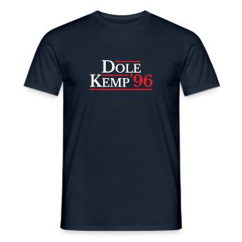 Dole Kemp 1996 Vintage Election Campaign - Men's T-Shirt - navy - Front - AI Model Male 178 light (178cm)