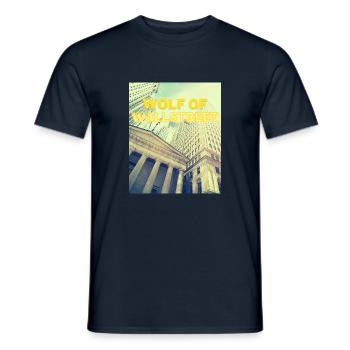 WOLF OF WALLSTREET - Männer T-Shirt - Navy - Vorne - AI Model Male 178 light (178cm)
