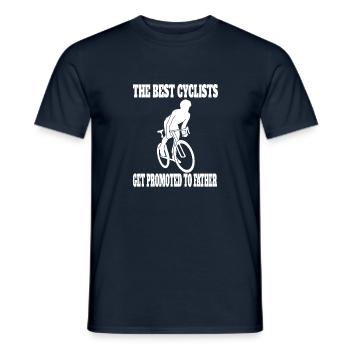 Bike Papa Cycling Father Bike Tour Cycling - Men's T-Shirt - navy - Front - AI Model Male 178 light (178cm)