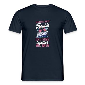 Cruise Ship Vacation Friends - Männer T-Shirt - Navy - Vorne - AI Model Male 178 light (178cm)