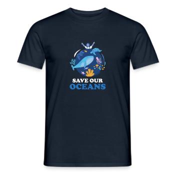 Tag der Erde Earthday Umweltschutz Umwelt Natur - Männer T-Shirt - Navy - Vorne - AI Model Male 178 light (178cm)