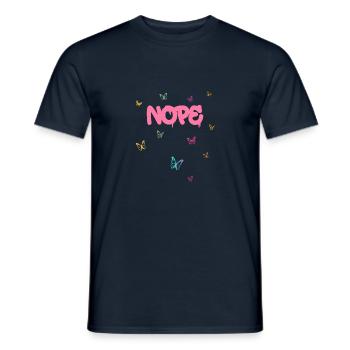 Nope - Einfach mal Nein sagen! - Männer T-Shirt - Navy - Vorne - AI Model Male 178 light (178cm)