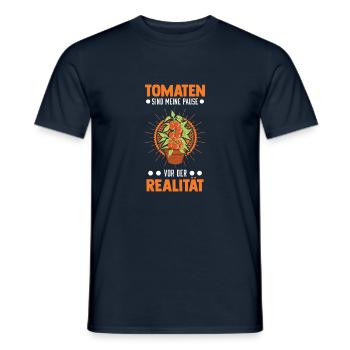 Tomaten Tomatenzüchter Paradeiser - Männer T-Shirt - Navy - Vorne - AI Model Male 178 light (178cm)