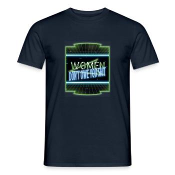 citation obama droits des femmes libéral idée actuelle - T-shirt homme - marine - Devant - AI Model Male 178 light (178cm)