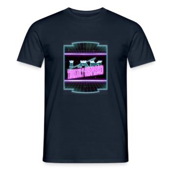 Lover Book Quotes Statement Books and Cats Green - Men's T-Shirt - navy - Front - AI Model Male 178 light (178cm)