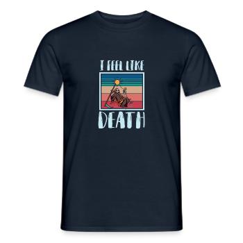 Tod Lustiger Sensenmann Engel des Todes Halloween- - Männer T-Shirt - Navy - Vorne - AI Model Male 178 light (178cm)