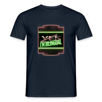 Hacking codeur anniversaire cadeau idée drôle d’ordinateur - T-shirt homme - marine - Devant - AI Model Male 178 light (178cm)