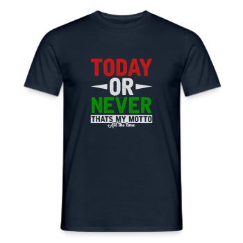 Motivation - Männer T-Shirt - Navy - Vorne - AI Model Male 178 light (178cm)