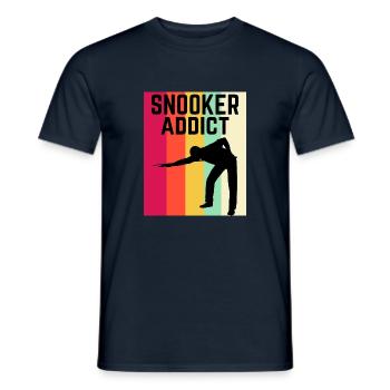 Snooker Addict Snooker Fan Colourful Snooker Lover - Men's T-Shirt - navy - Front - AI Model Male 178 light (178cm)