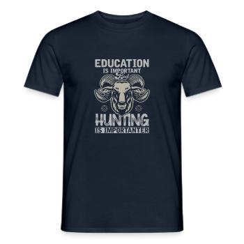 Hunting - Männer T-Shirt - Navy - Vorne - AI Model Male 178 light (178cm)