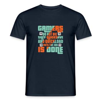 Gamer - Men's T-Shirt - navy - Front - AI Model Male 178 light (178cm)