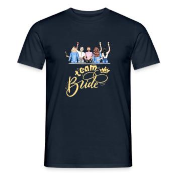 Bride bride wedding stag party bridesmaid party stag party - Men's T-Shirt - navy - Front - AI Model Male 178 light (178cm)