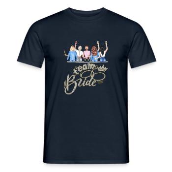 Bride bride wedding stag party bridesmaid party stag party - Men's T-Shirt - navy - Front - AI Model Male 178 light (178cm)